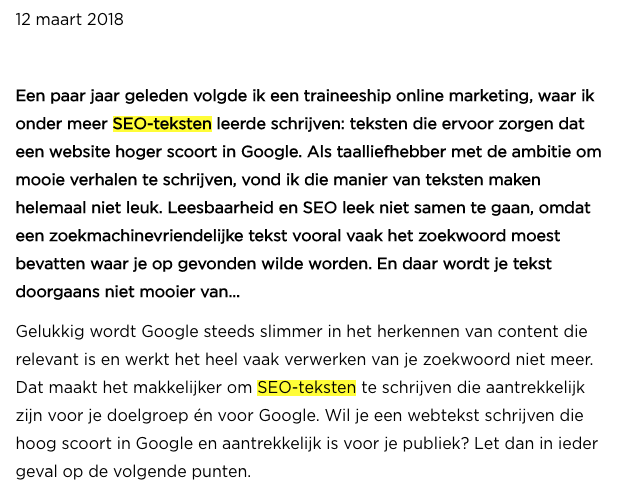 SEO-teksten schrijven