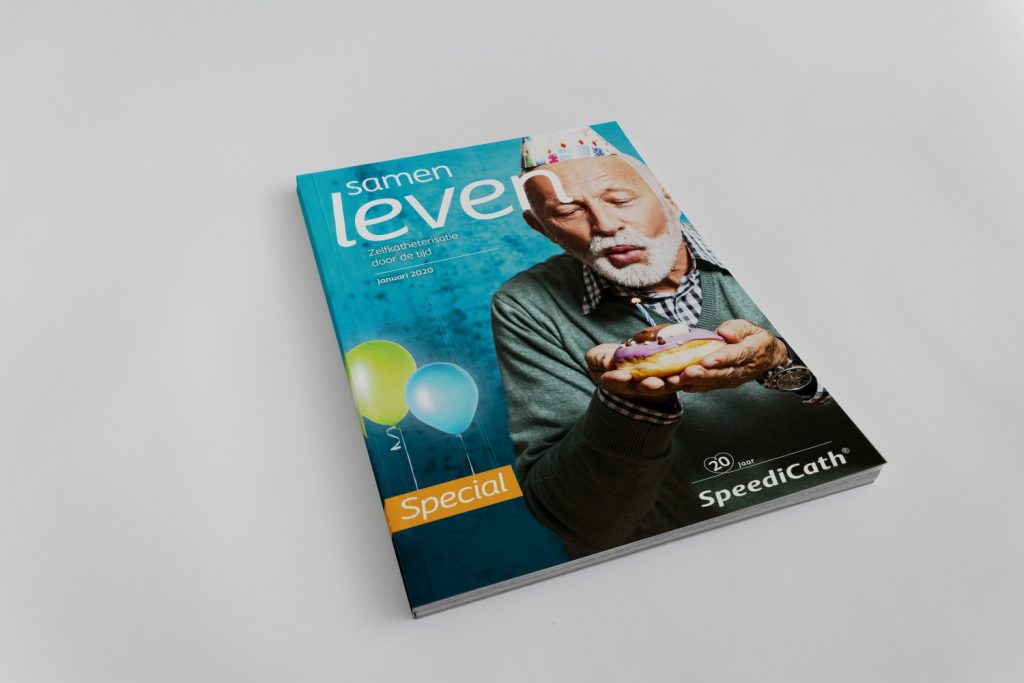 Redactie-en-vormgeving-magazine-Coloplast-Samen-Leven-SpeediCatch-20-jaar